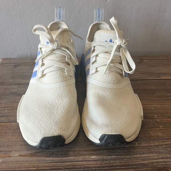 Adidas NMD_1 White and Blue Shoes Size 10 Women’s - Picture 2 of 8